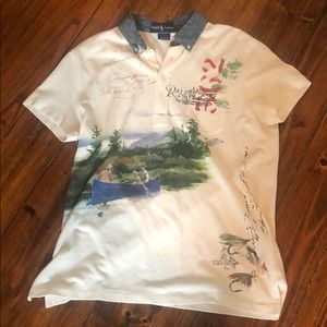 Polo Ralph Lauren White Shirt custom fit L RARE